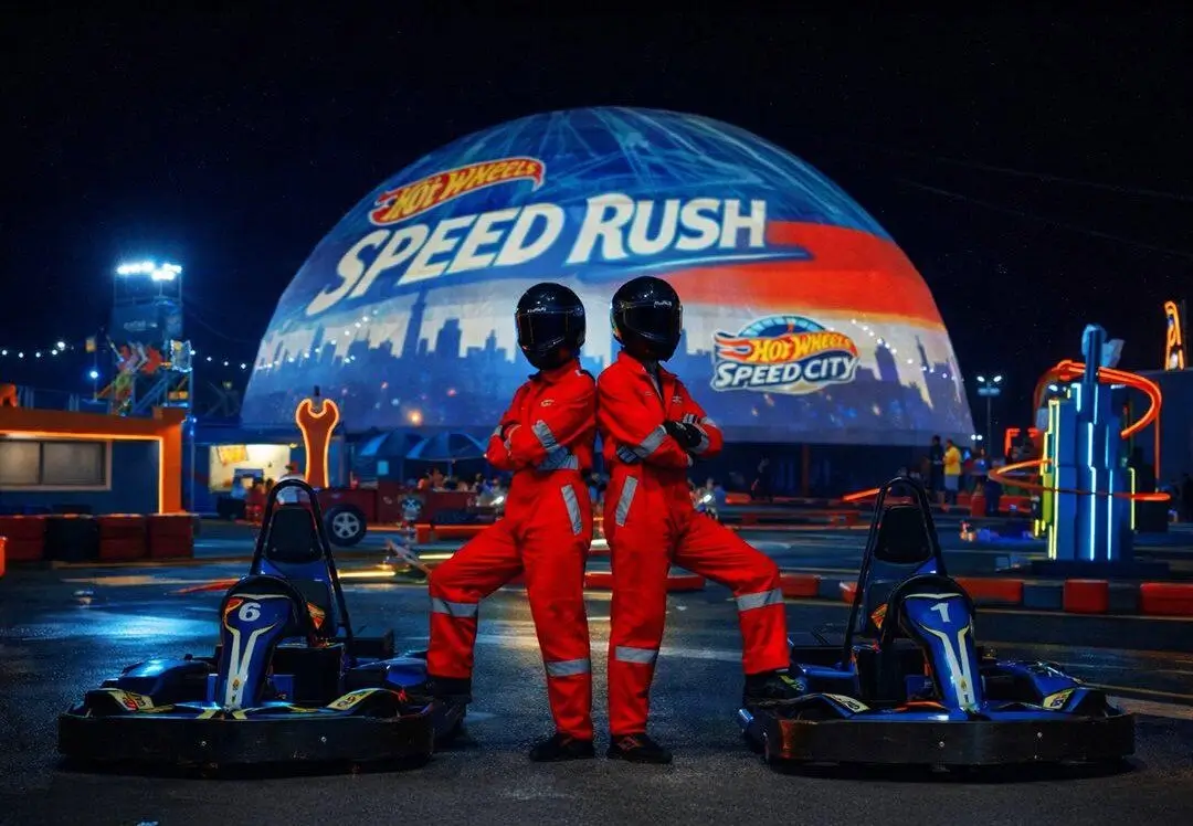 Pop Up Racing Event With A Dome