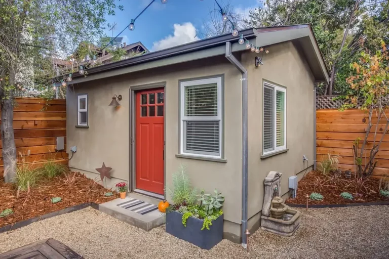Prefab House In The Backyard